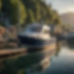 A serene dock with various boats showcasing different styles and sizes, representing the diversity in boat financing options.