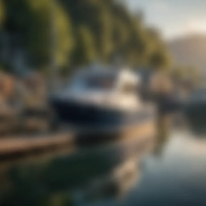 A serene dock with various boats showcasing different styles and sizes, representing the diversity in boat financing options.