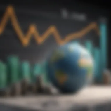 Graph illustrating economic growth through international trade