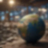 Global trade networks connecting diverse markets