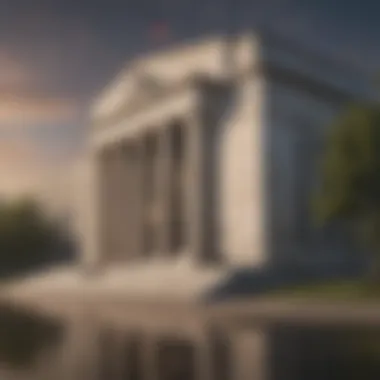 Federal Reserve Headquarters Representation of the Federal Reserve building