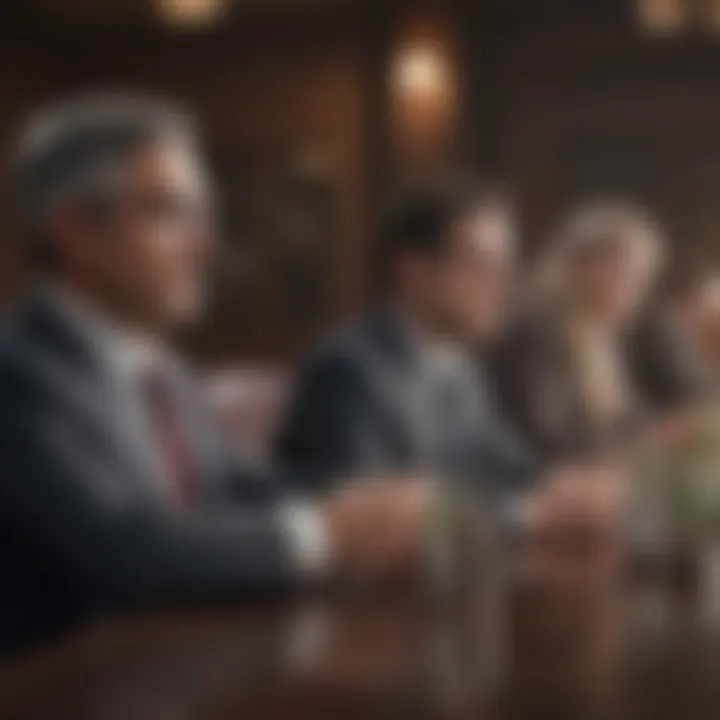 Illustration showcasing investor types in Series B investments