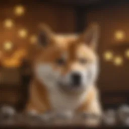 Visual representation of Shiba cryptocurrency logo