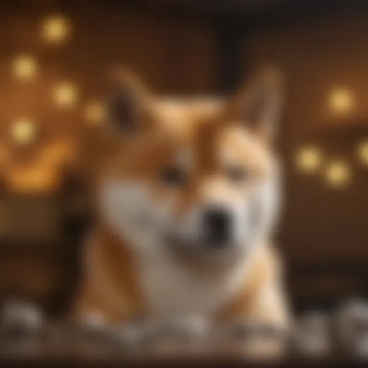 Visual representation of Shiba cryptocurrency logo