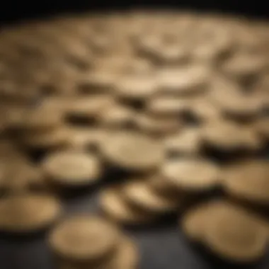 Gold Coins Symbolizing Monetary Stability Depiction of gold coins symbolizing monetary stability